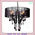 2011 Black Crystal Pendant Light Black and Red Crystal